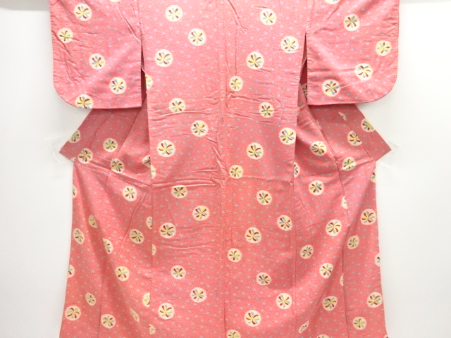 アンティーク　花模様着物